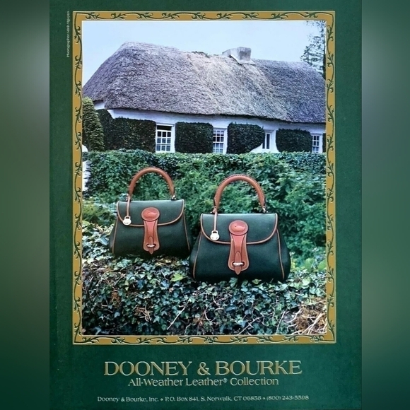 Dooney & Bourke Handbags - Dooney & Bourke- Vintage & Rare- Navy Blue Tan Essex Leather Shoulder Crossbody